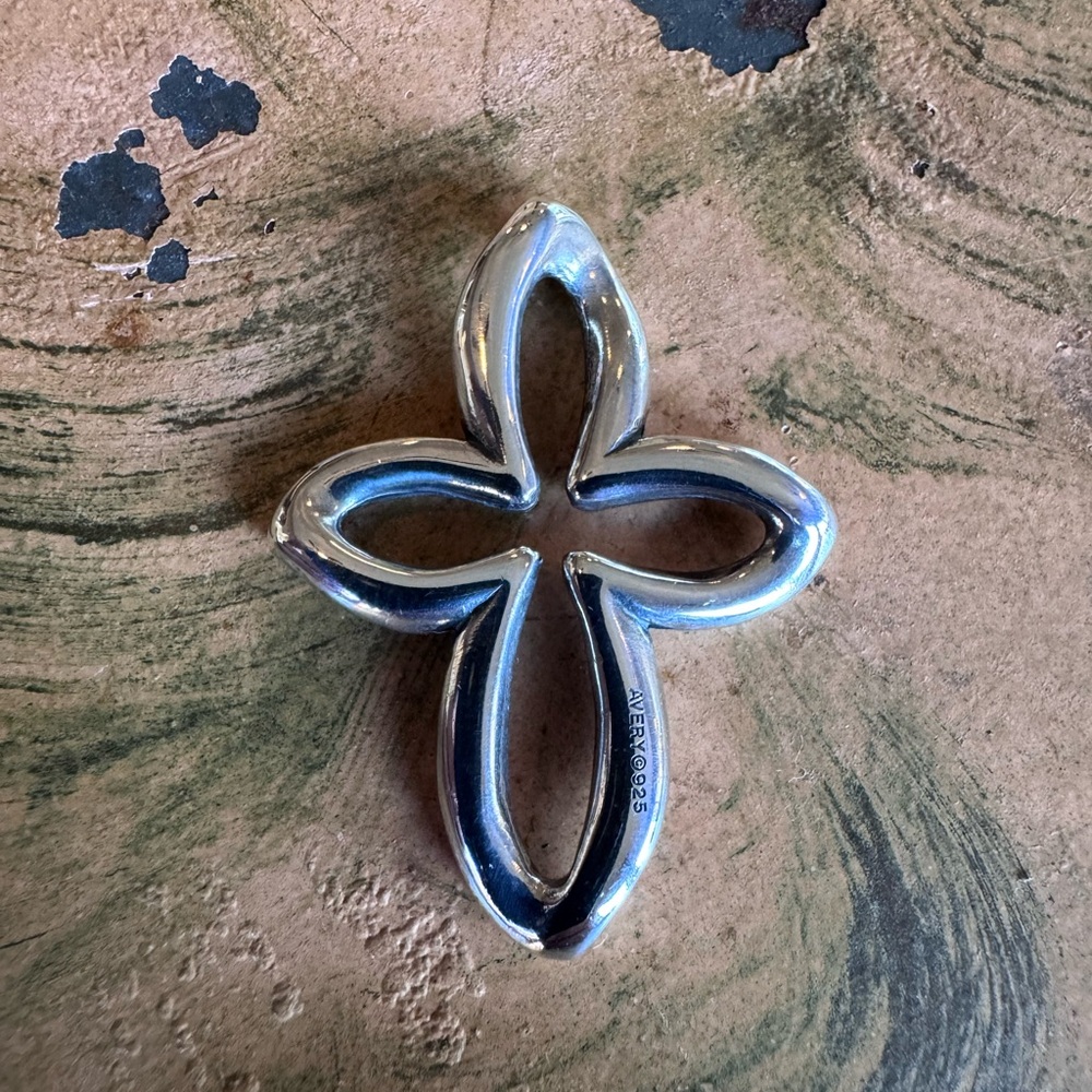 Used James Avery Silver Cross Home Accent